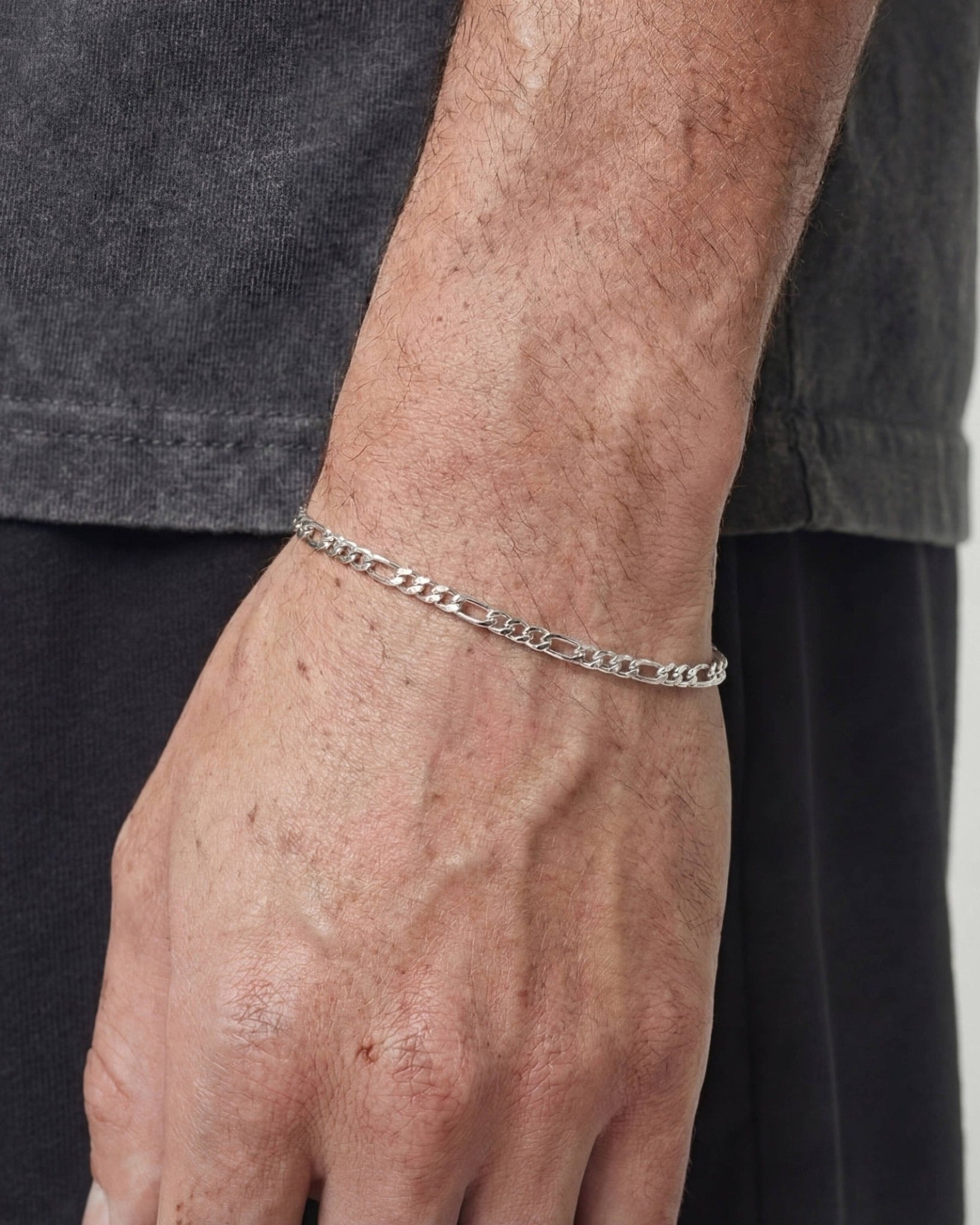 CLEAN FIGARO BRACELET. - 3MM - Drippy Amsterdam