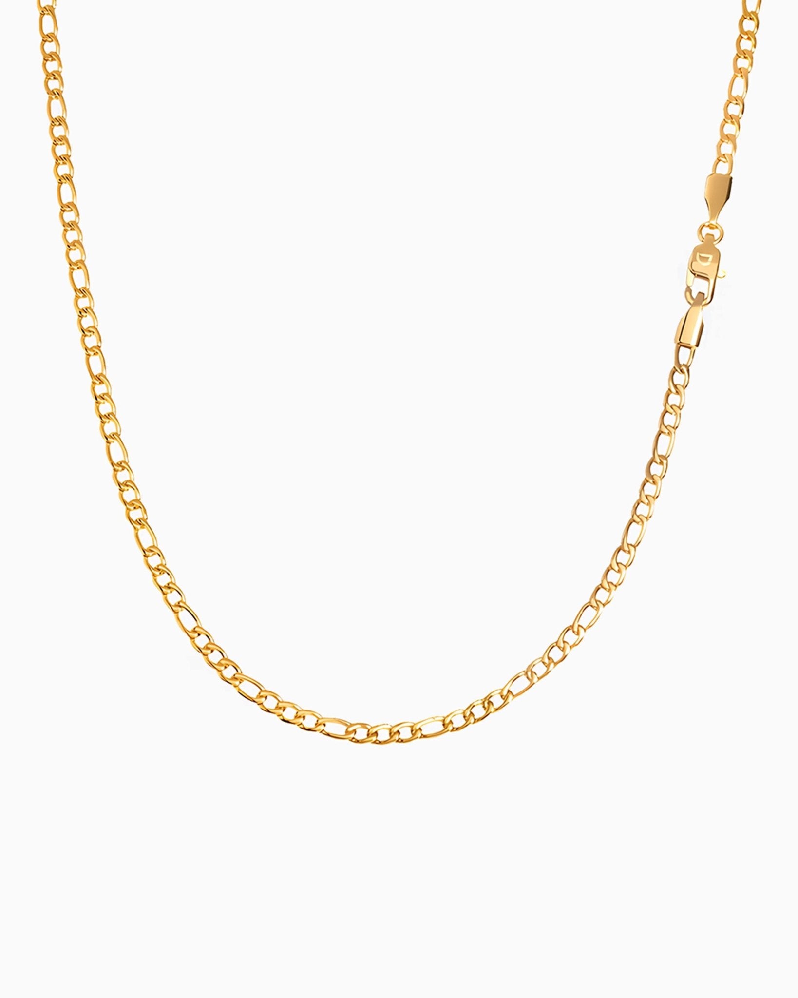 CLEAN FIGARO CHAIN. - 3MM GOLD - Drippy Amsterdam