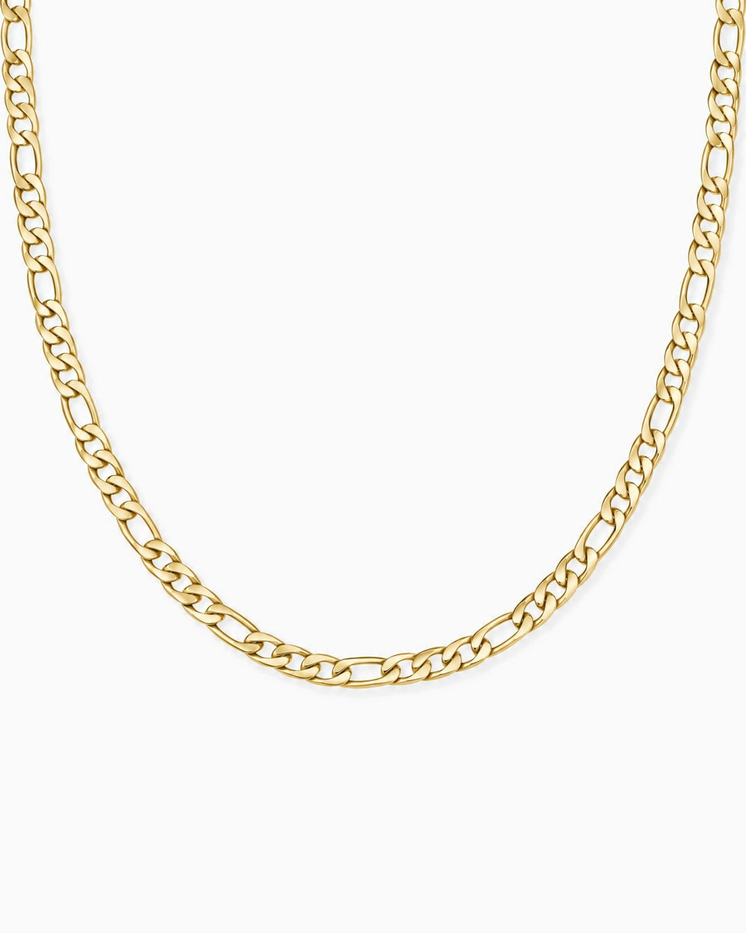 CLEAN FIGARO CHAIN. - 5MM GOLD