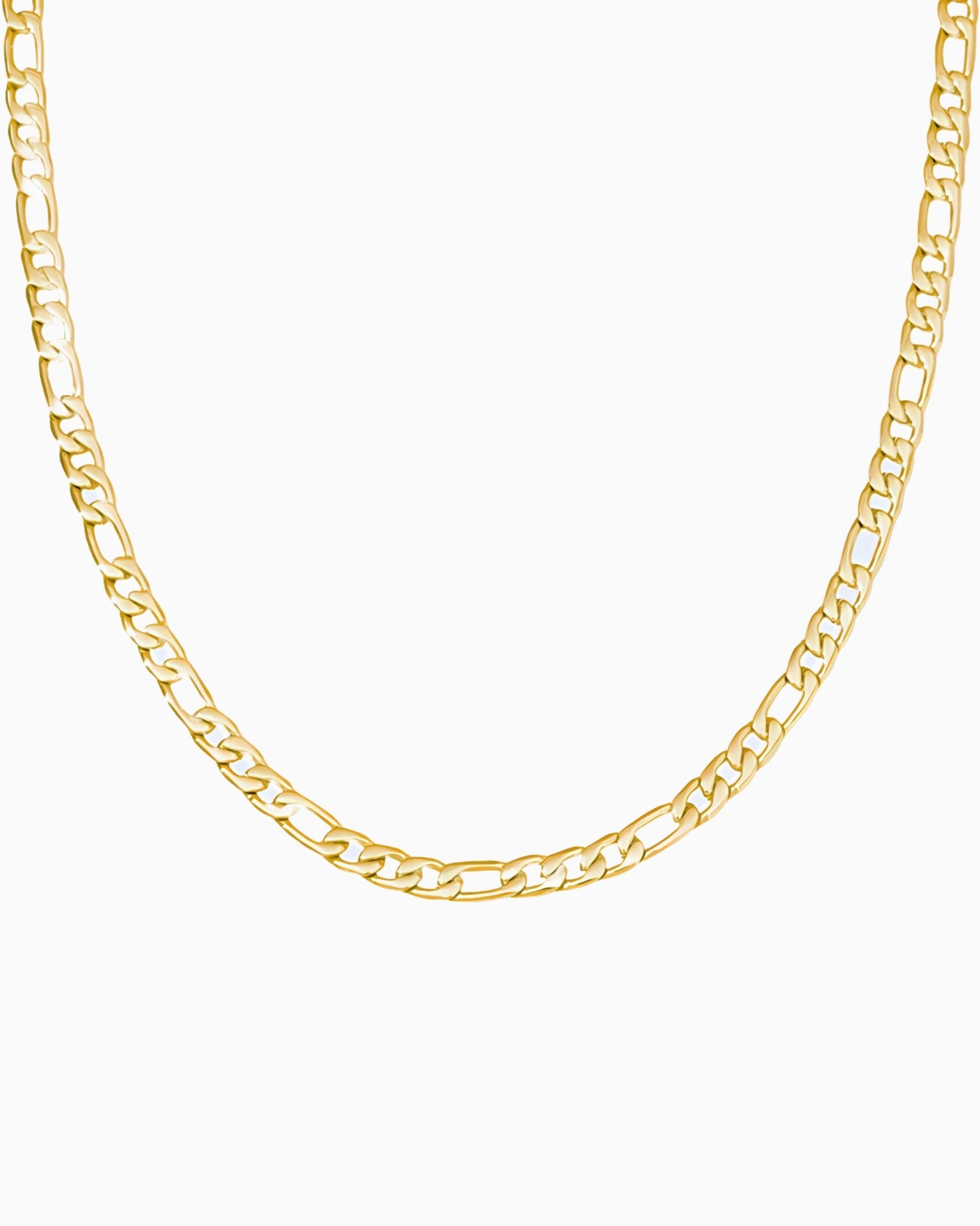 CLEAN FIGARO CHAIN. - 5MM GOLD - Drippy Amsterdam