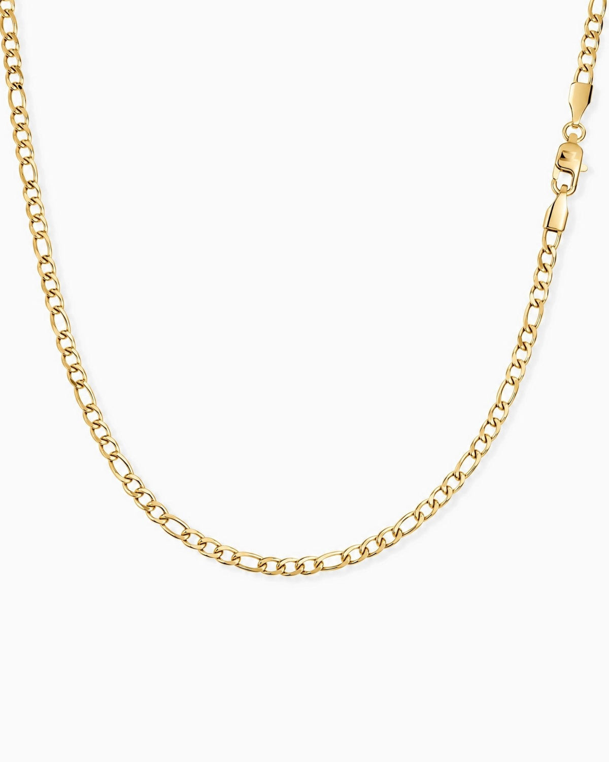 3mm gold Clean Figaro chain