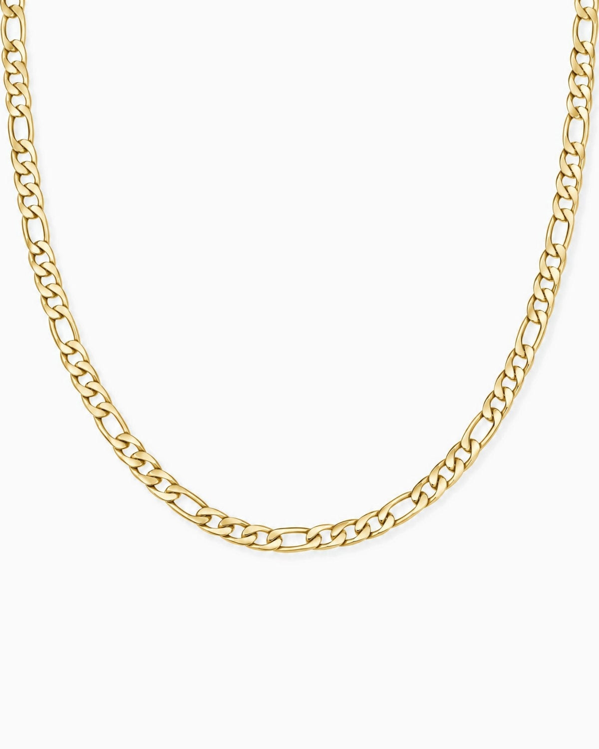 5mm gold Clean Figaro chain