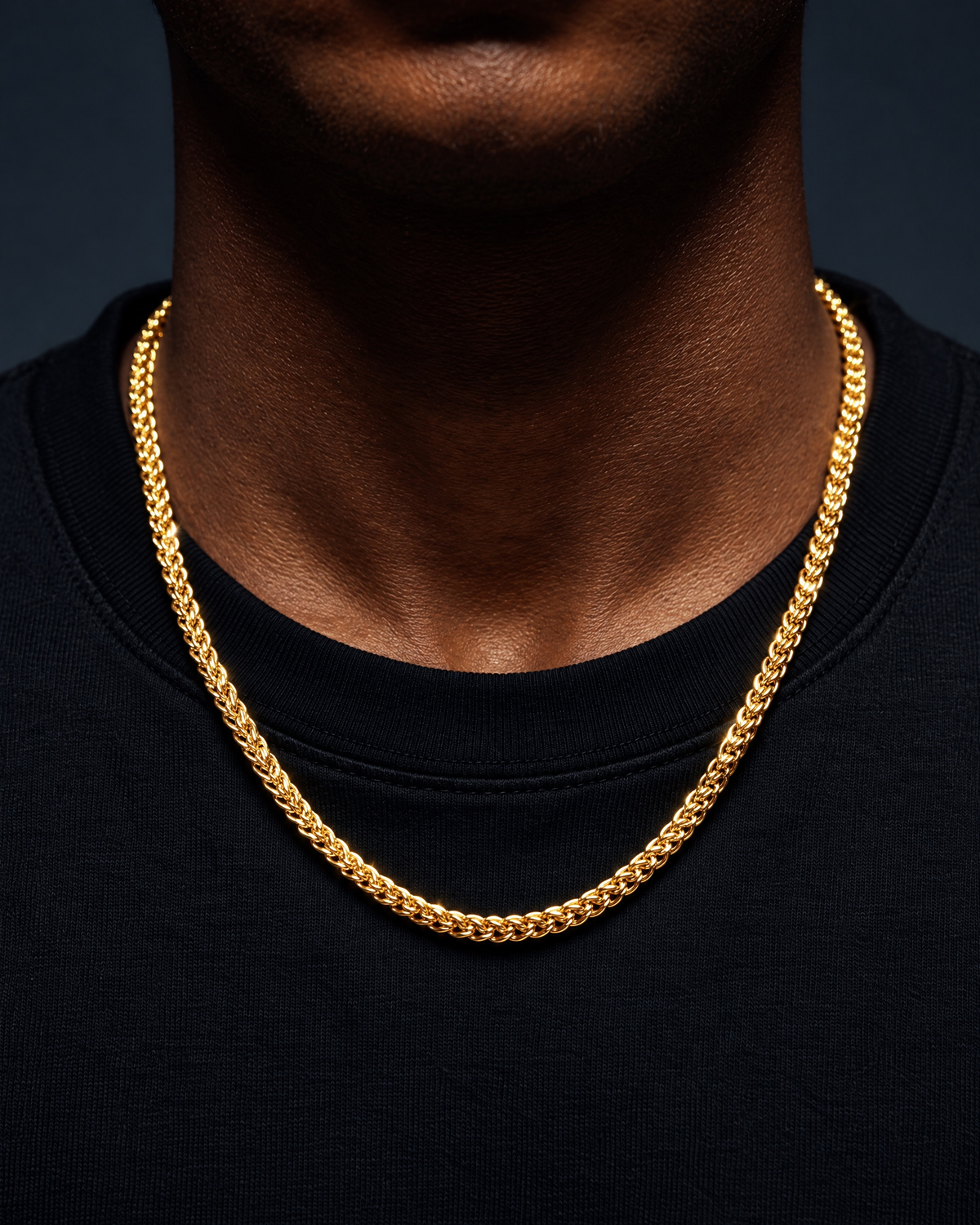CLEAN FRANCO CHAIN. - 3MM GOLD - Drippy Amsterdam