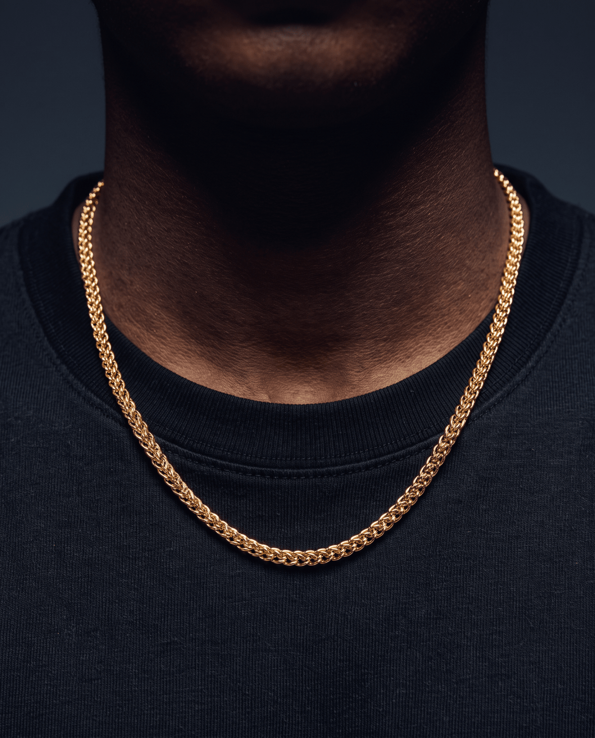 CLEAN FRANCO CHAIN. - 3MM GOLD - Drippy Amsterdam