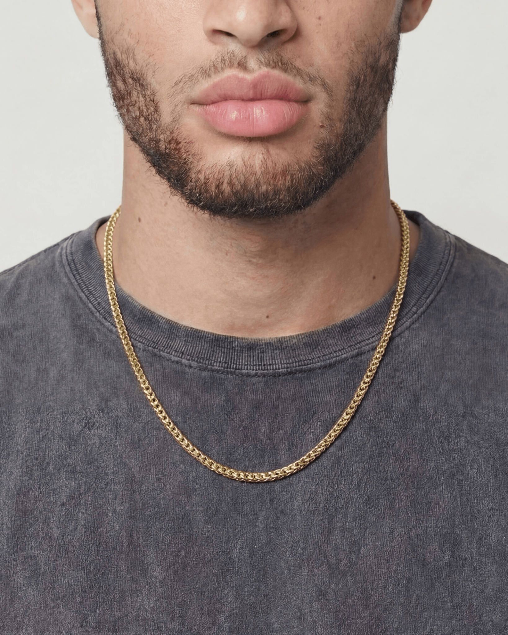 CLEAN FRANCO CHAIN. - 3MM GOLD - Drippy Amsterdam