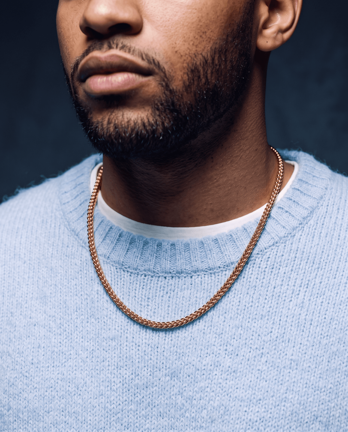 CLEAN FRANCO CHAIN. - 3MM GOLD - Drippy Amsterdam
