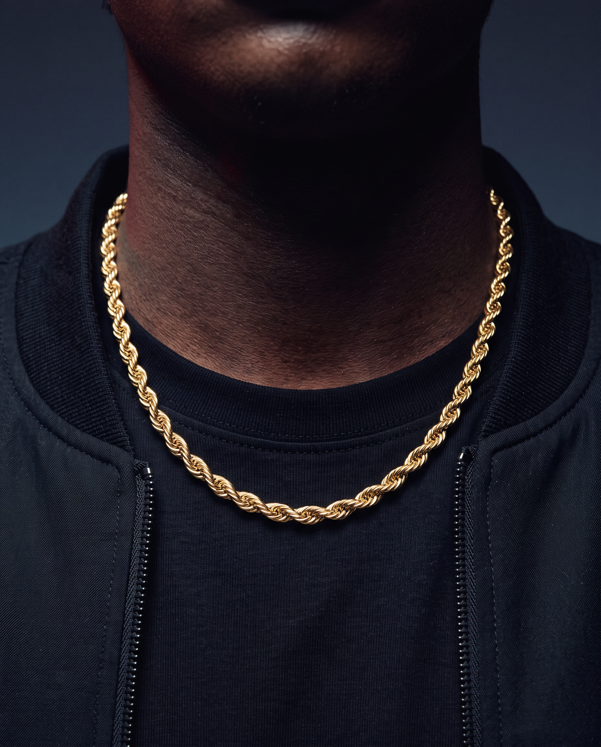 CLEAN ROPE CHAIN. - 6MM GOLD