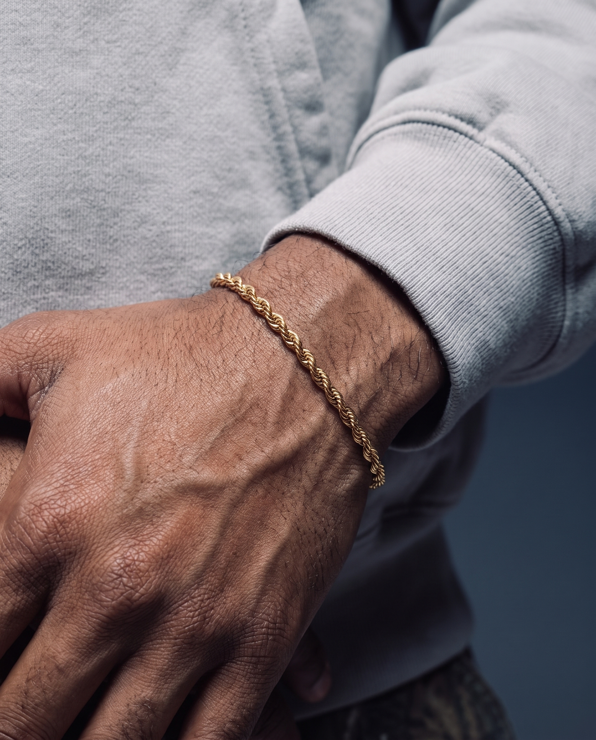 CLEAN ROPE BRACELET. - 3MM GOLD