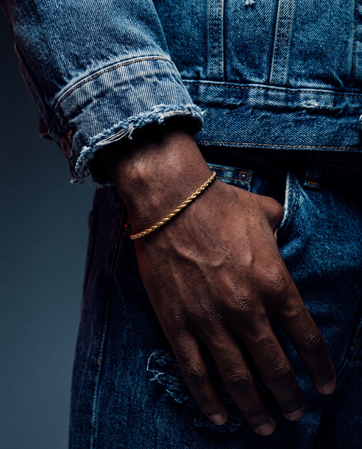 CLEAN ROPE BRACELET. - 2MM GOLD