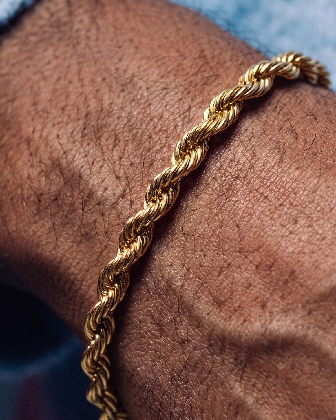 CLEAN ROPE BRACELET. - 2MM GOLD - Drippy Amsterdam
