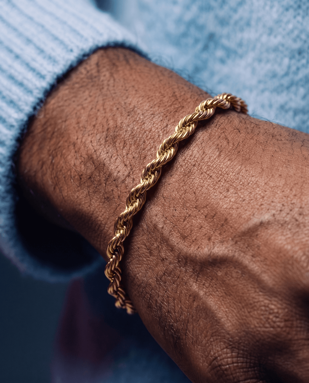 CLEAN ROPE BRACELET. - 2MM GOLD - Drippy Amsterdam
