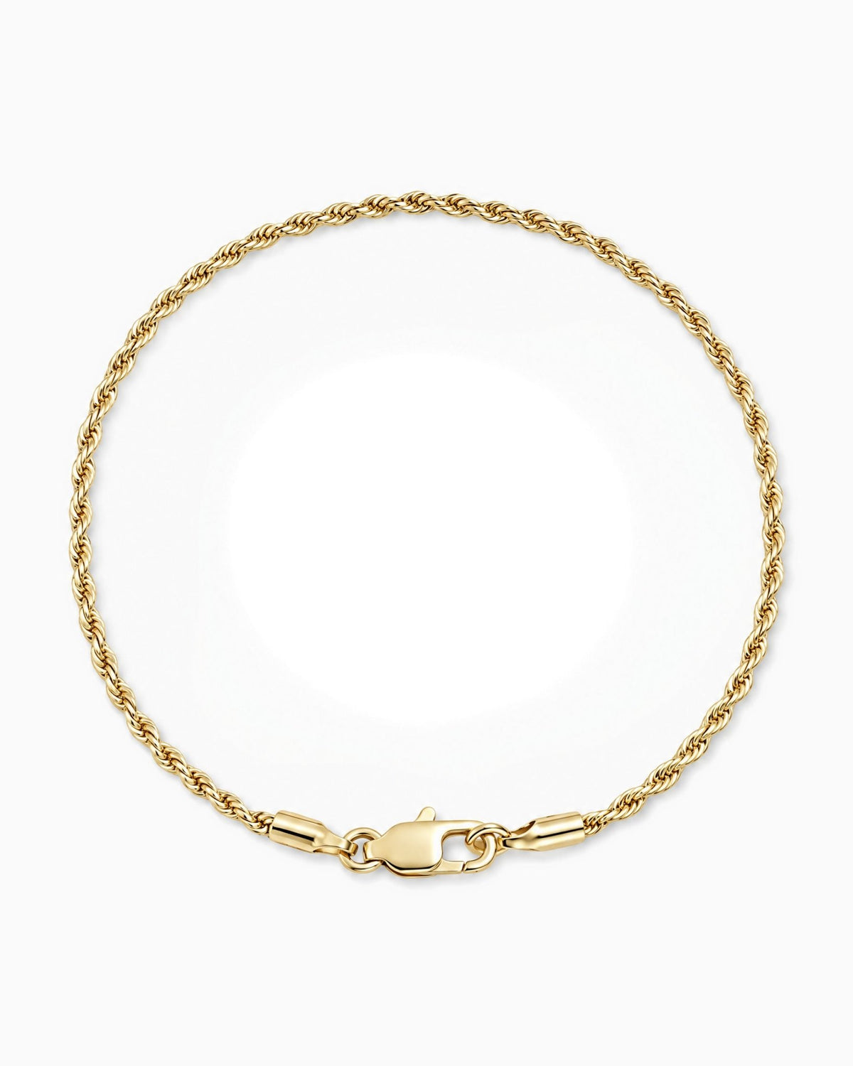 CLEAN ROPE BRACELET. - 2MM GOLD