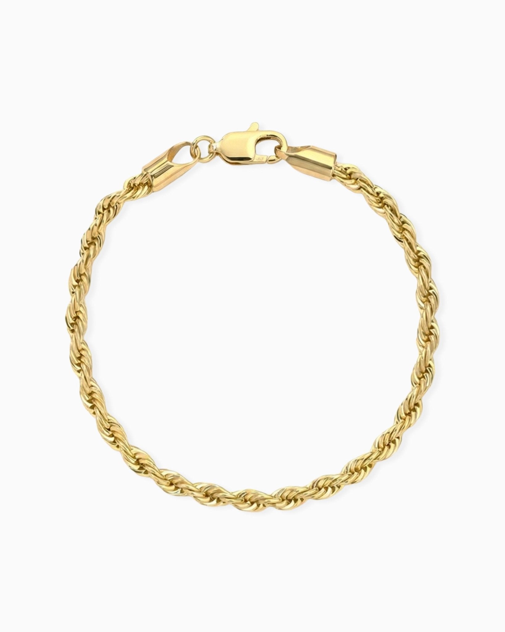 CLEAN ROPE BRACELET. - 3MM GOLD - Drippy Amsterdam