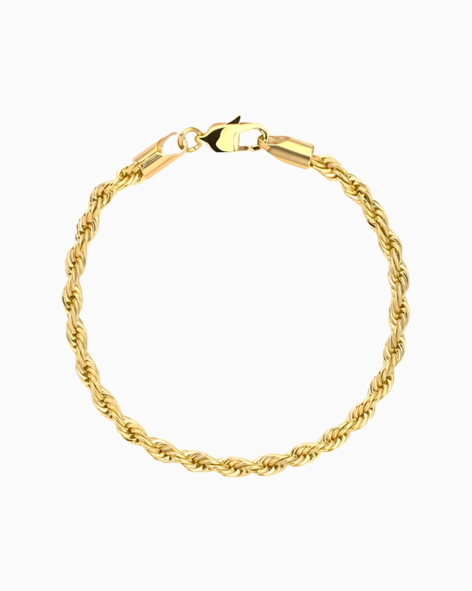 CLEAN ROPE BRACELET. - 3MM GOLD - Drippy Amsterdam