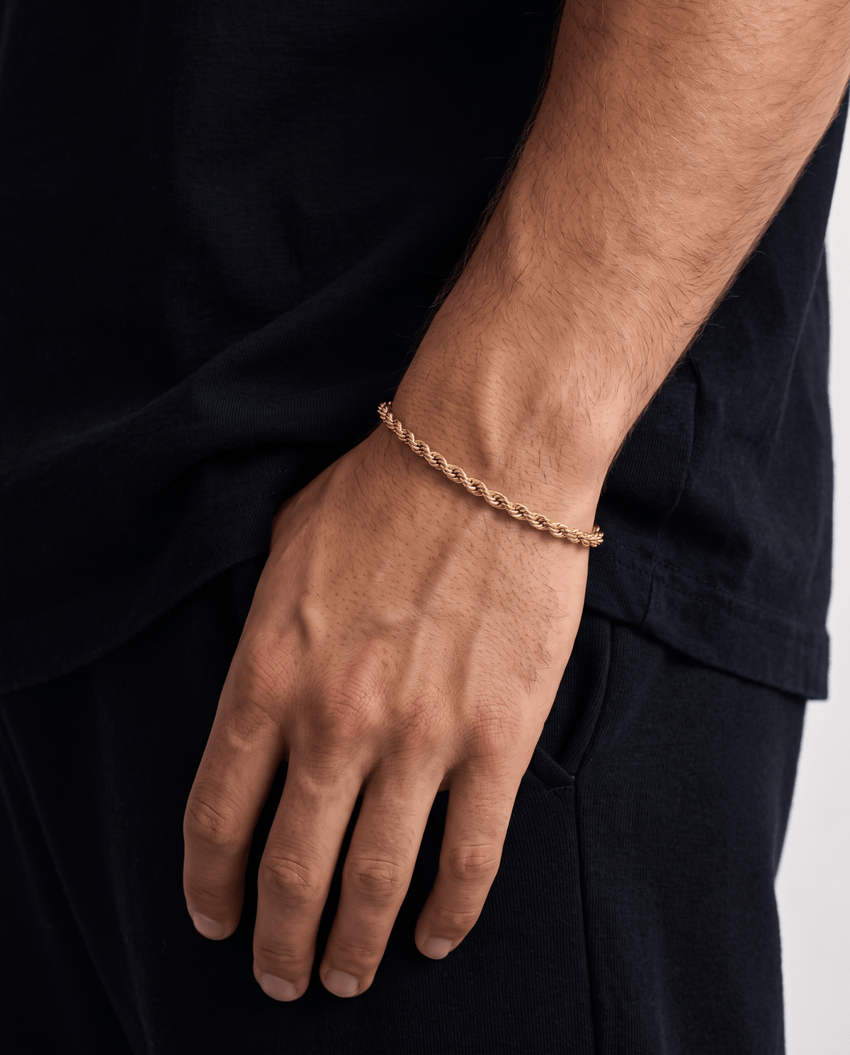 CLEAN ROPE BRACELET. - 3MM GOLD - Drippy Amsterdam
