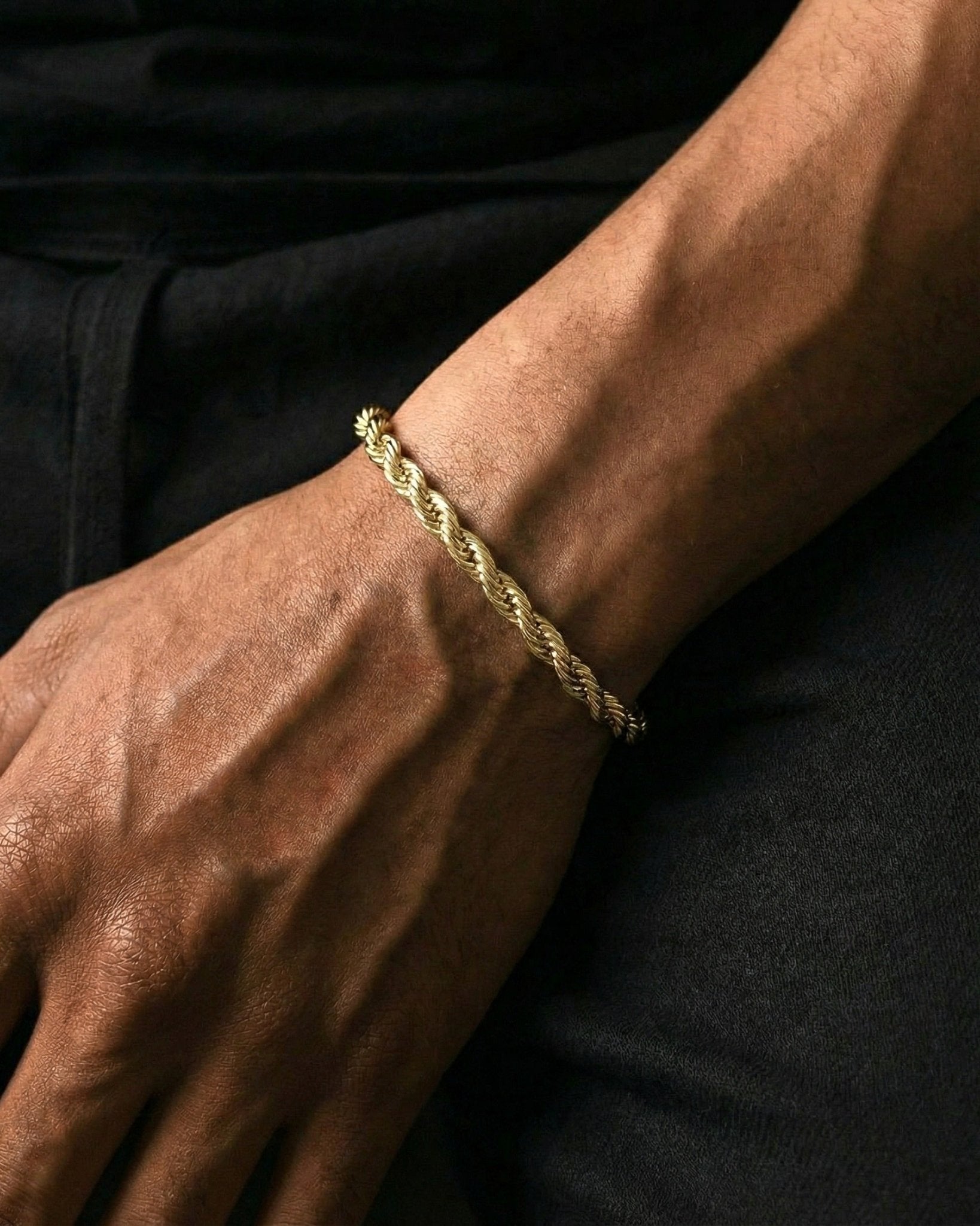 CLEAN ROPE BRACELET. - 6MM GOLD - Drippy Amsterdam