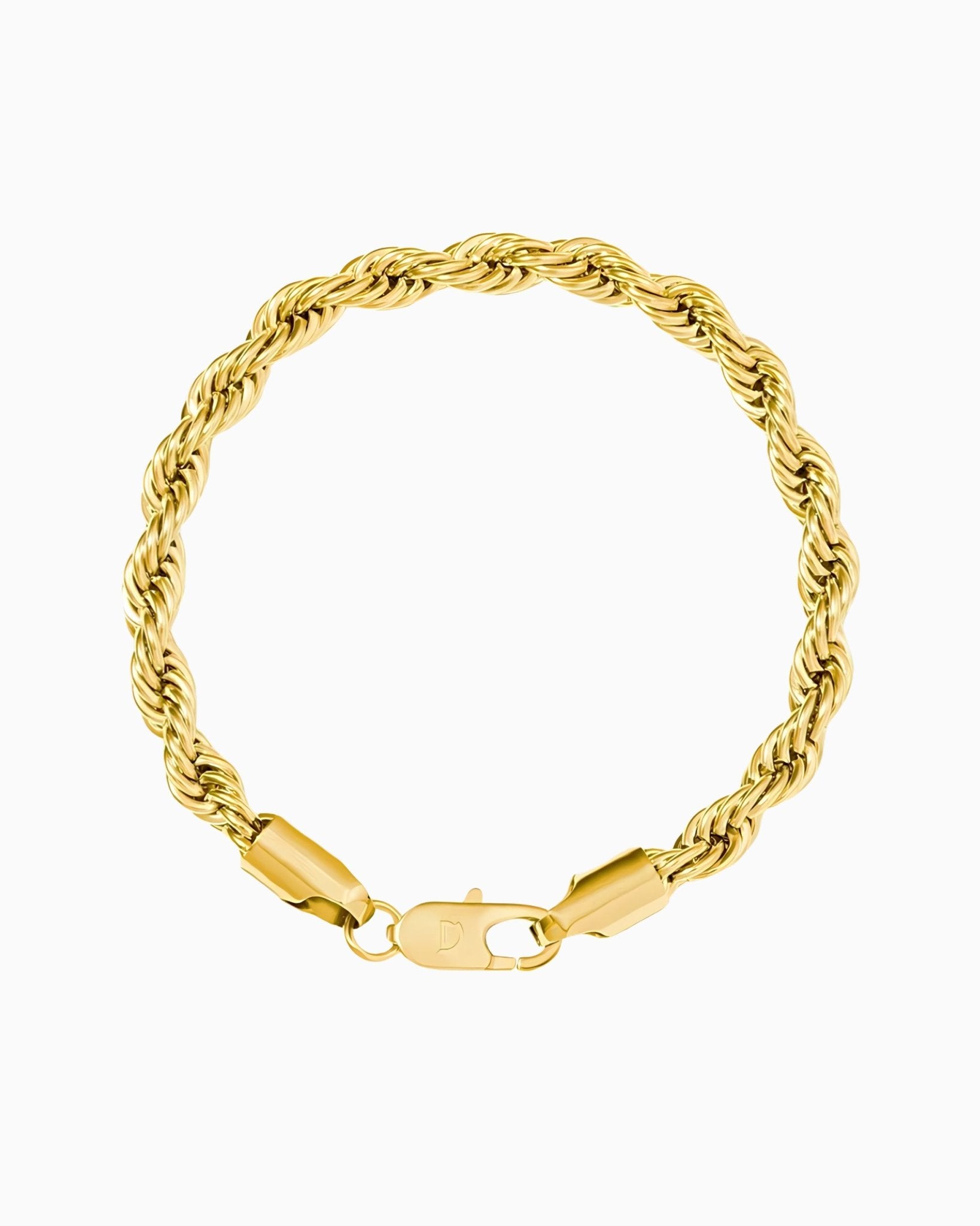 CLEAN ROPE BRACELET. - 6MM GOLD - Drippy Amsterdam