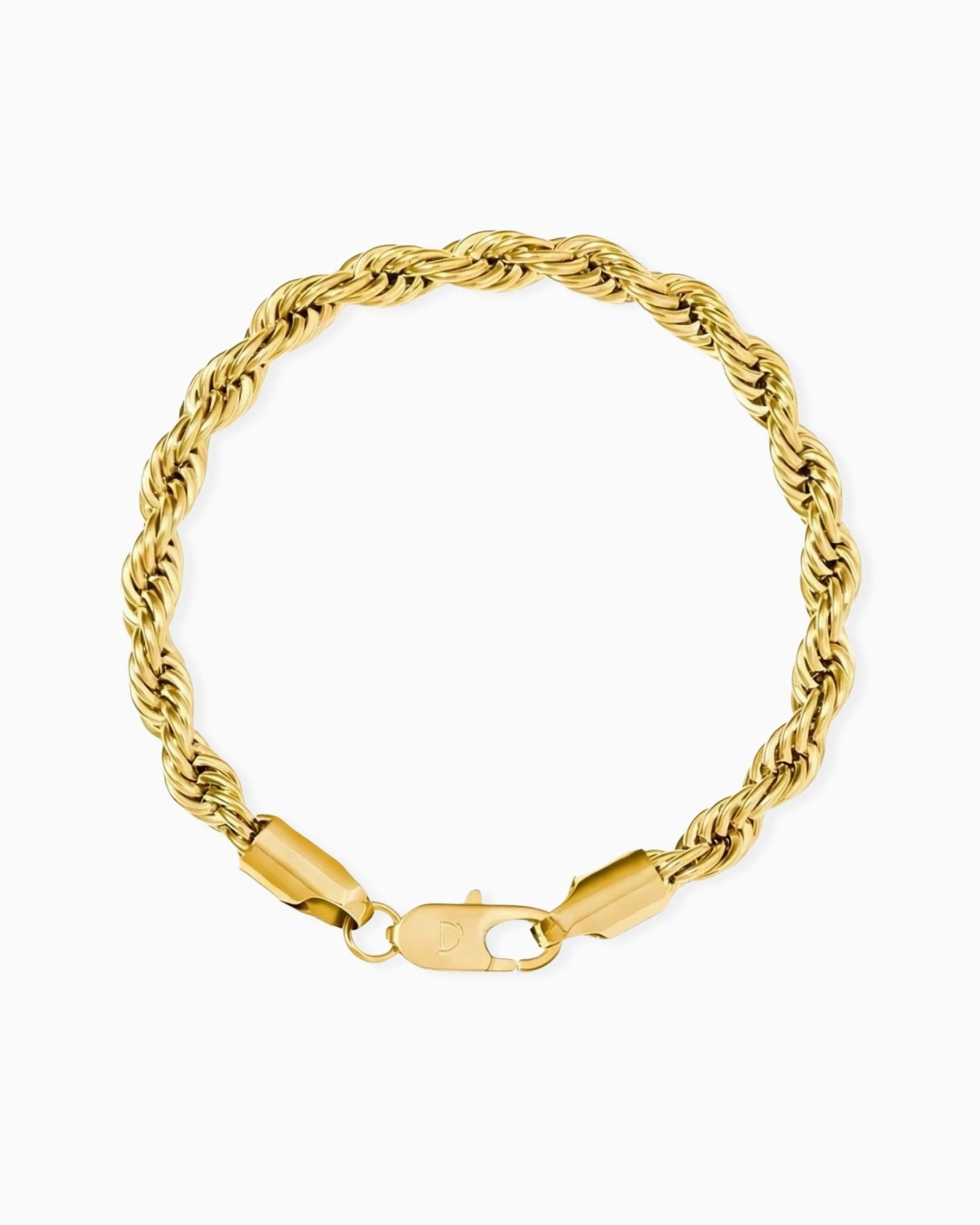 CLEAN ROPE BRACELET. - 6MM GOLD - Drippy Amsterdam