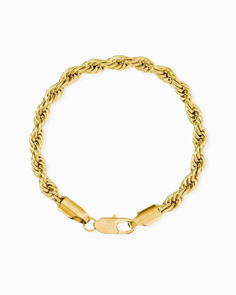 CLEAN ROPE BRACELET. - 6MM 18K GOLD | Drippy Amsterdam