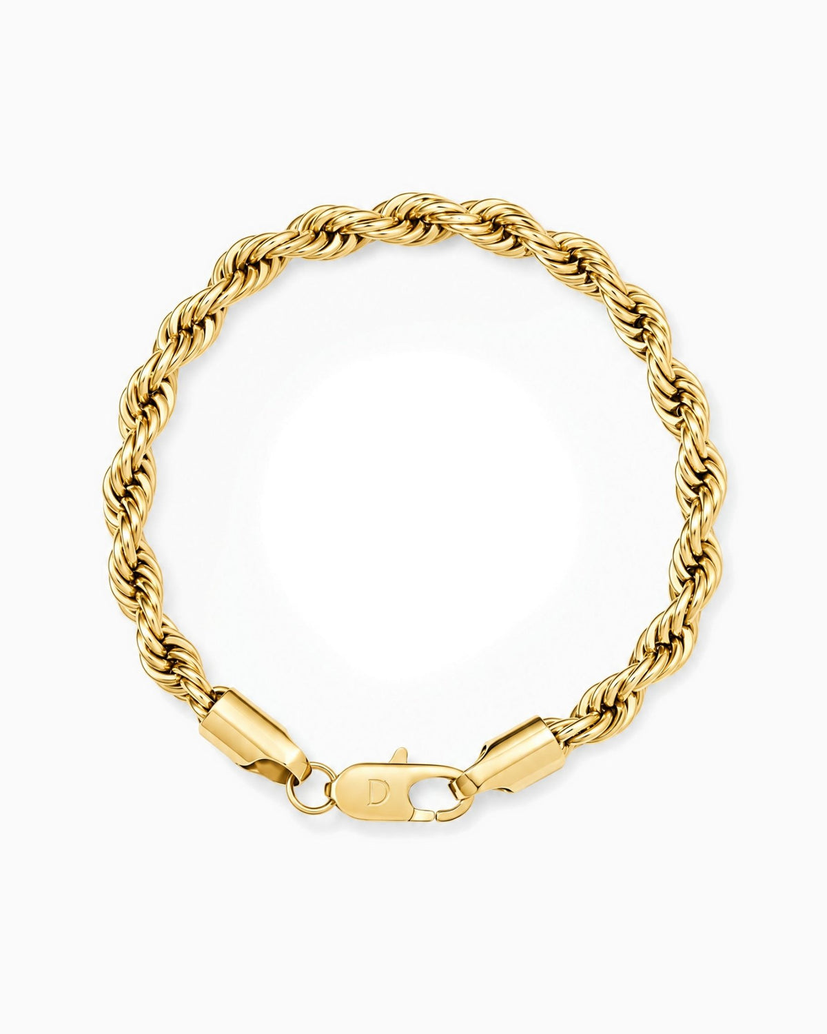 CLEAN ROPE BRACELET. - 6MM GOLD - Drippy Amsterdam