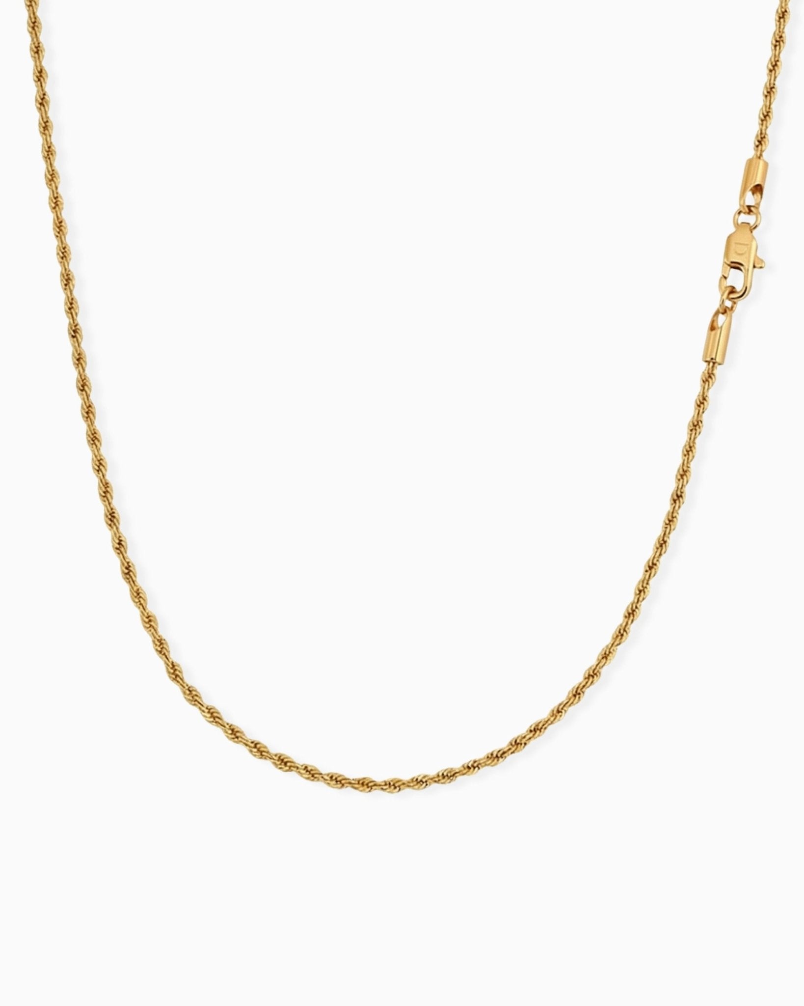 CLEAN ROPE CHAIN. - 2MM GOLD - Drippy Amsterdam