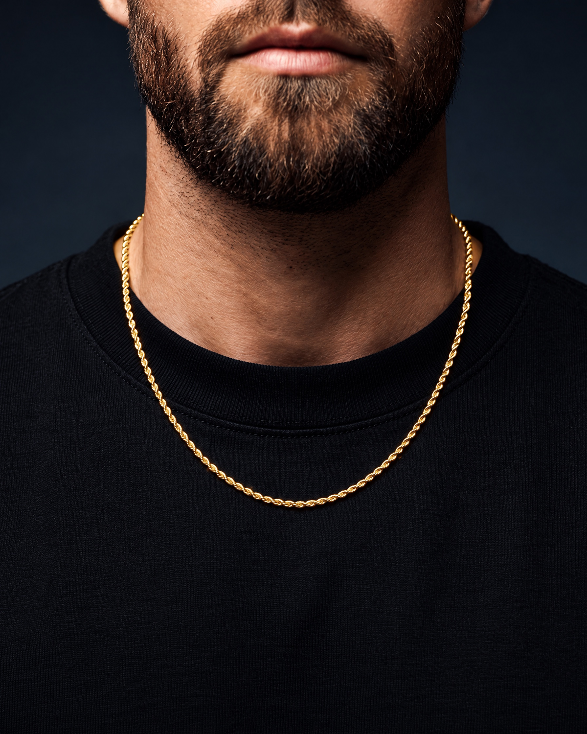 CLEAN ROPE CHAIN. - 2MM GOLD - Drippy Amsterdam
