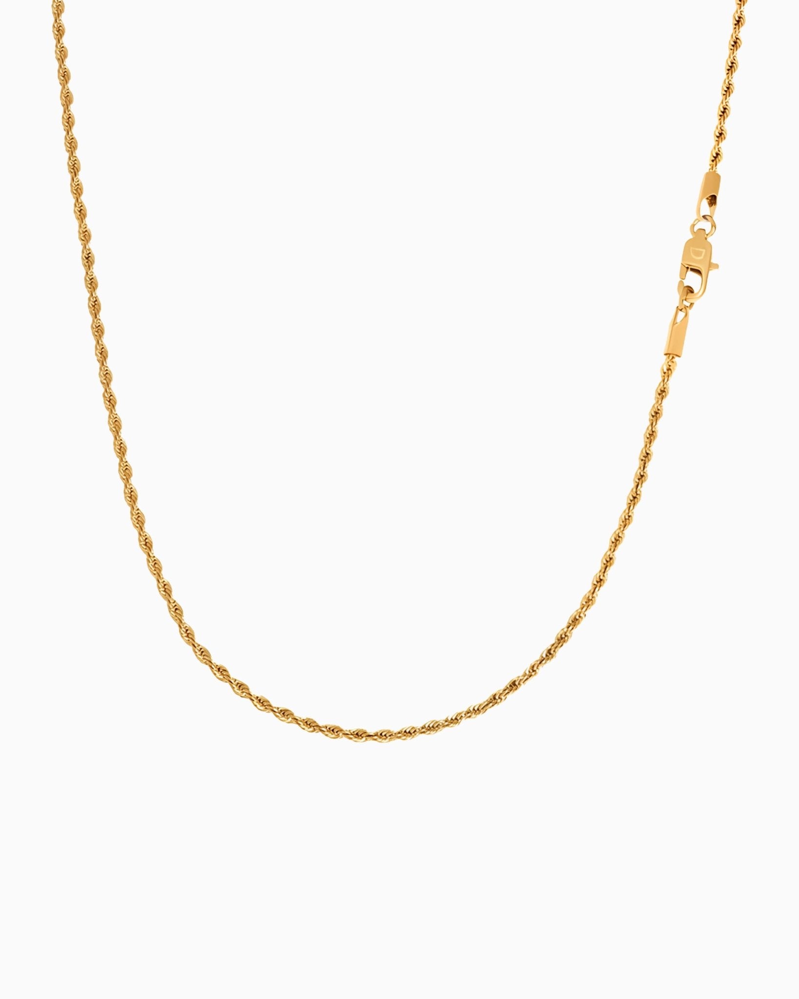 CLEAN ROPE CHAIN. - 2MM GOLD - Drippy Amsterdam