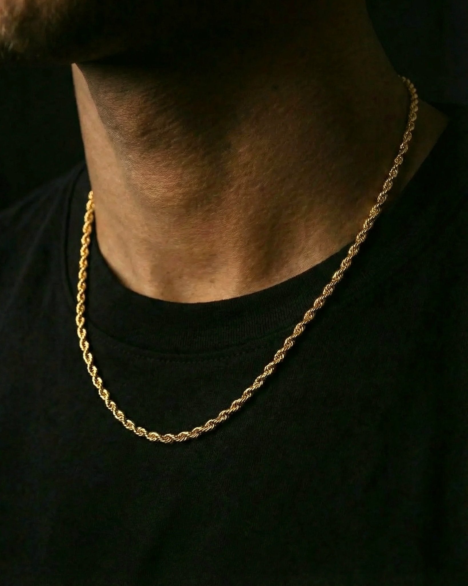 CLEAN ROPE CHAIN. - 3MM GOLD - Drippy Amsterdam
