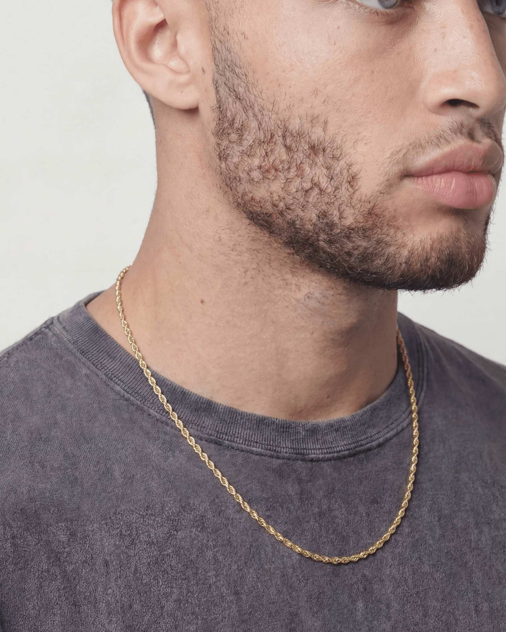 CLEAN ROPE CHAIN. - 3MM GOLD - Drippy Amsterdam
