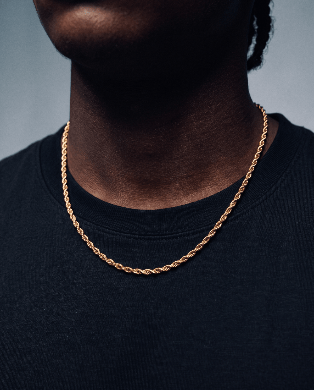 CLEAN ROPE CHAIN. - 3MM GOLD - Drippy Amsterdam