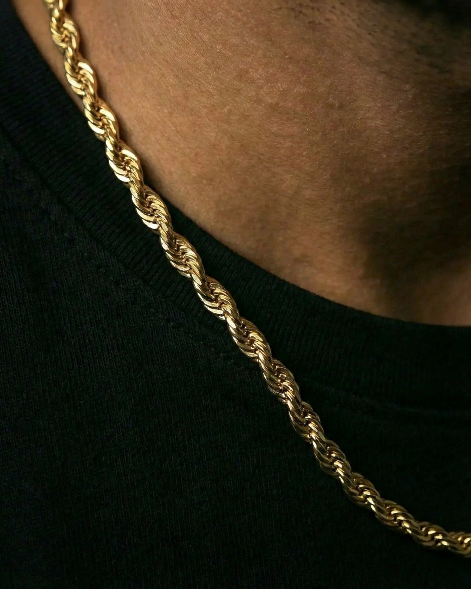 CLEAN ROPE CHAIN. - 3MM GOLD - Drippy Amsterdam
