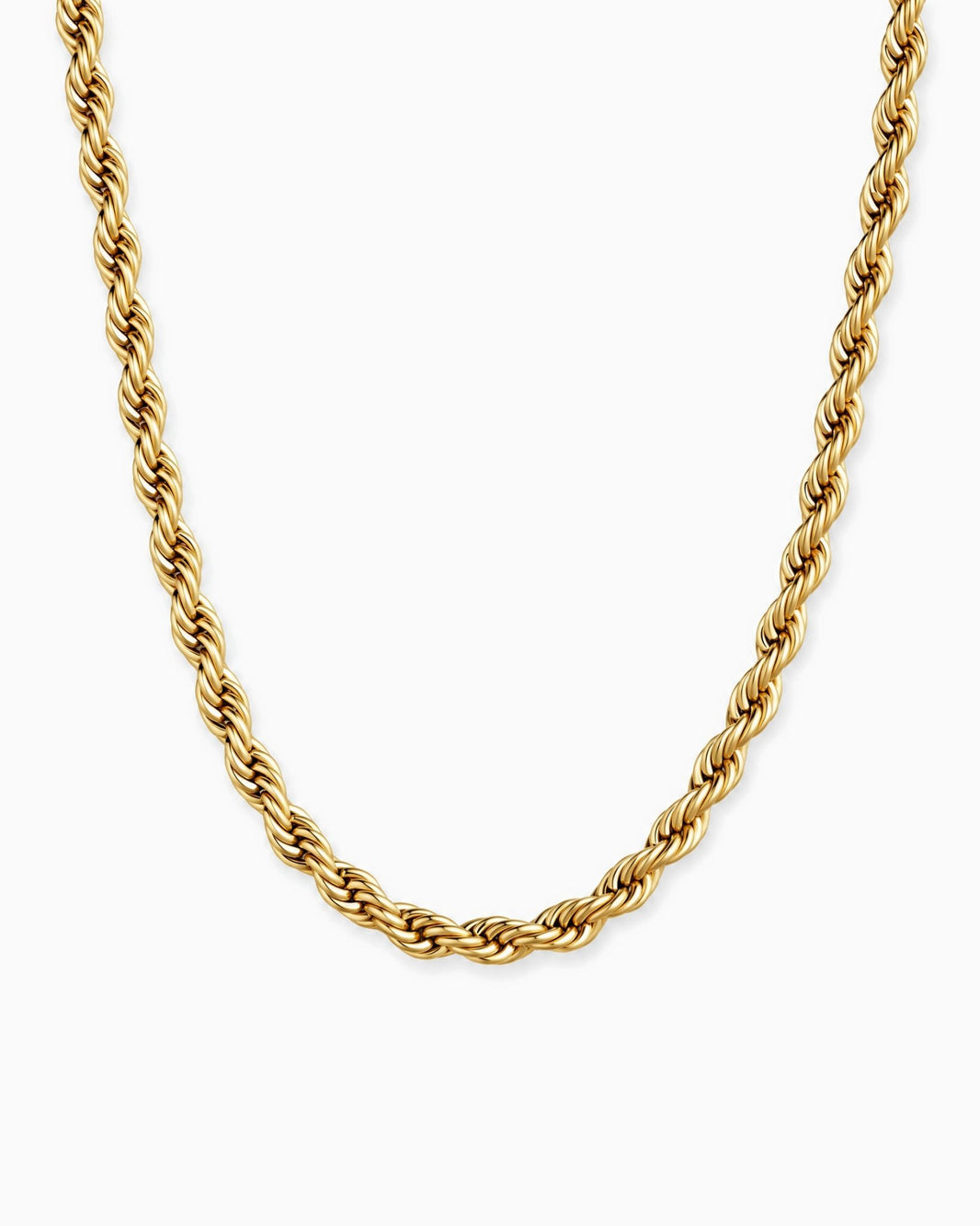 CLEAN ROPE CHAIN. - 3MM GOLD