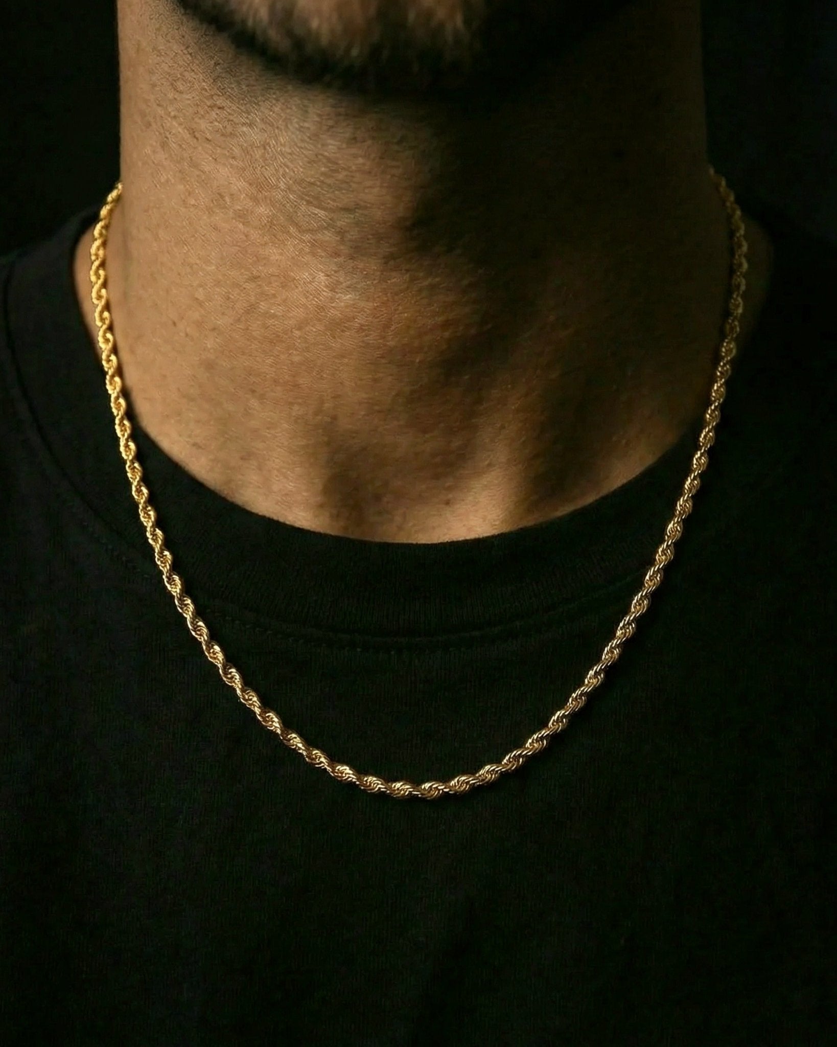 CLEAN ROPE CHAIN. - 3MM GOLD - Drippy Amsterdam