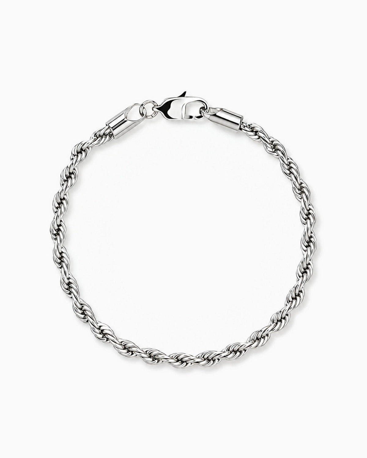 3mm white gold Clean Rope bracelet