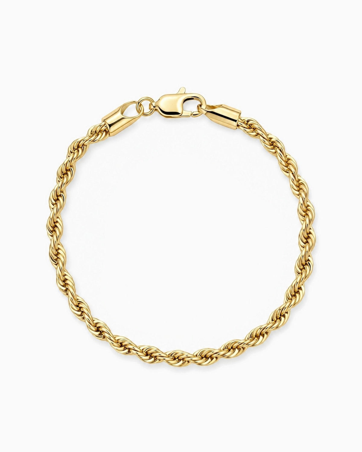 3mm gold Clean Rope bracelet