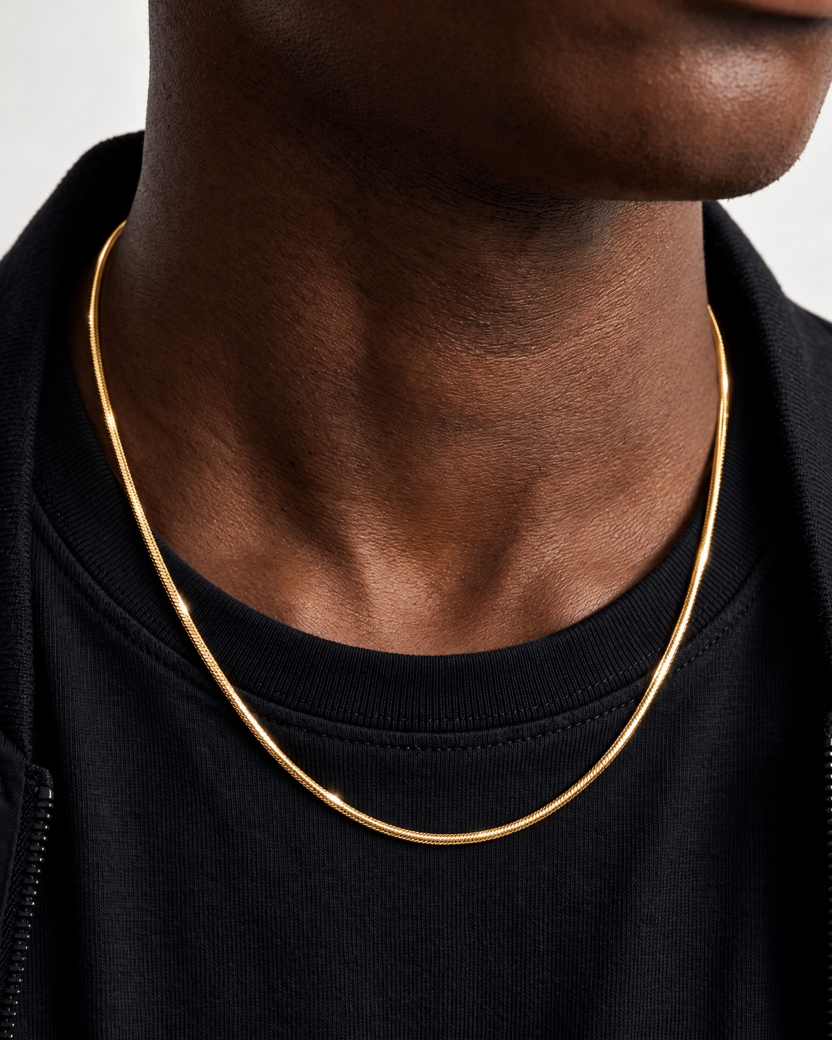 CLEAN SNAKE CHAIN. - 2MM GOLD - Drippy Amsterdam