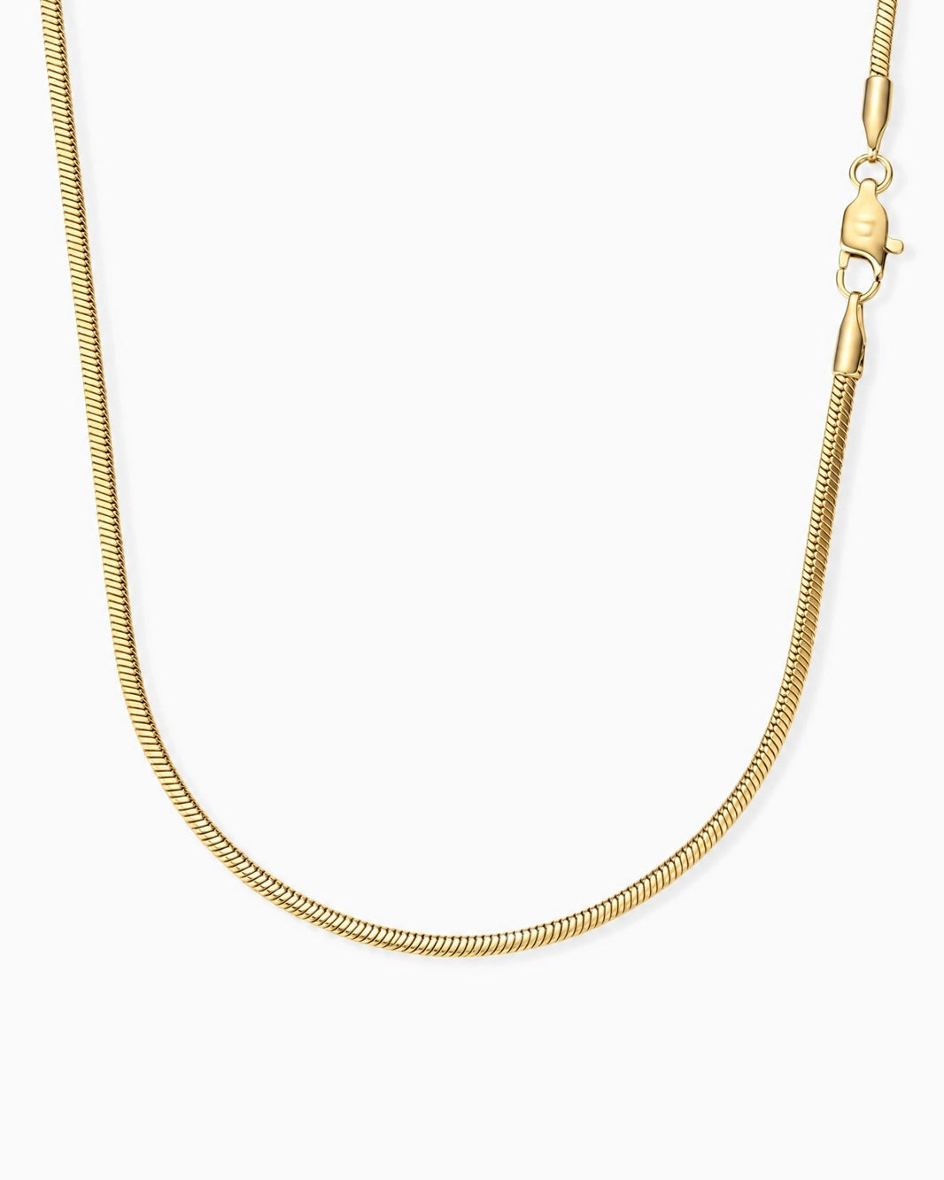 CLEAN SNAKE CHAIN. - 2MM GOLD