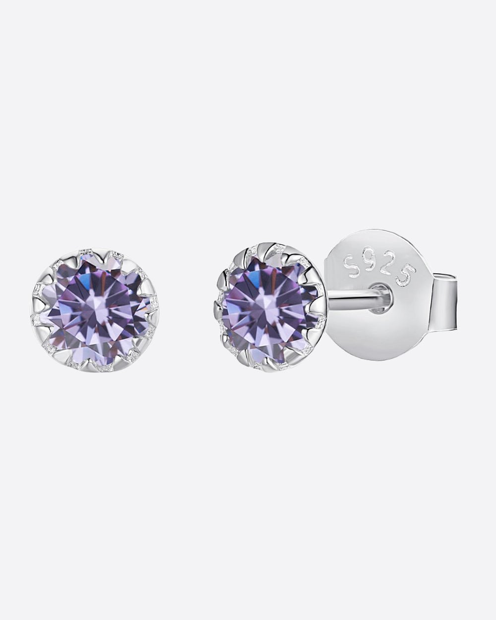 COLORED STUDS 925. - WHITE GOLD - Drippy Amsterdam