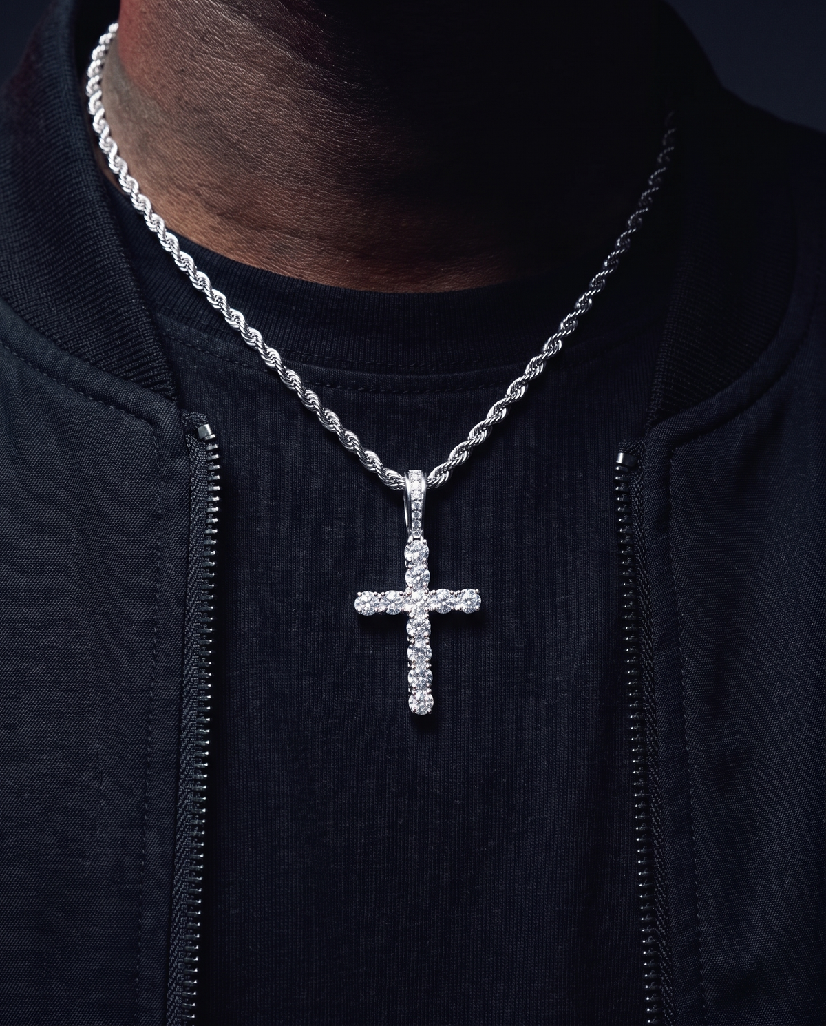 CROSS PIECE PENDANT. - 925