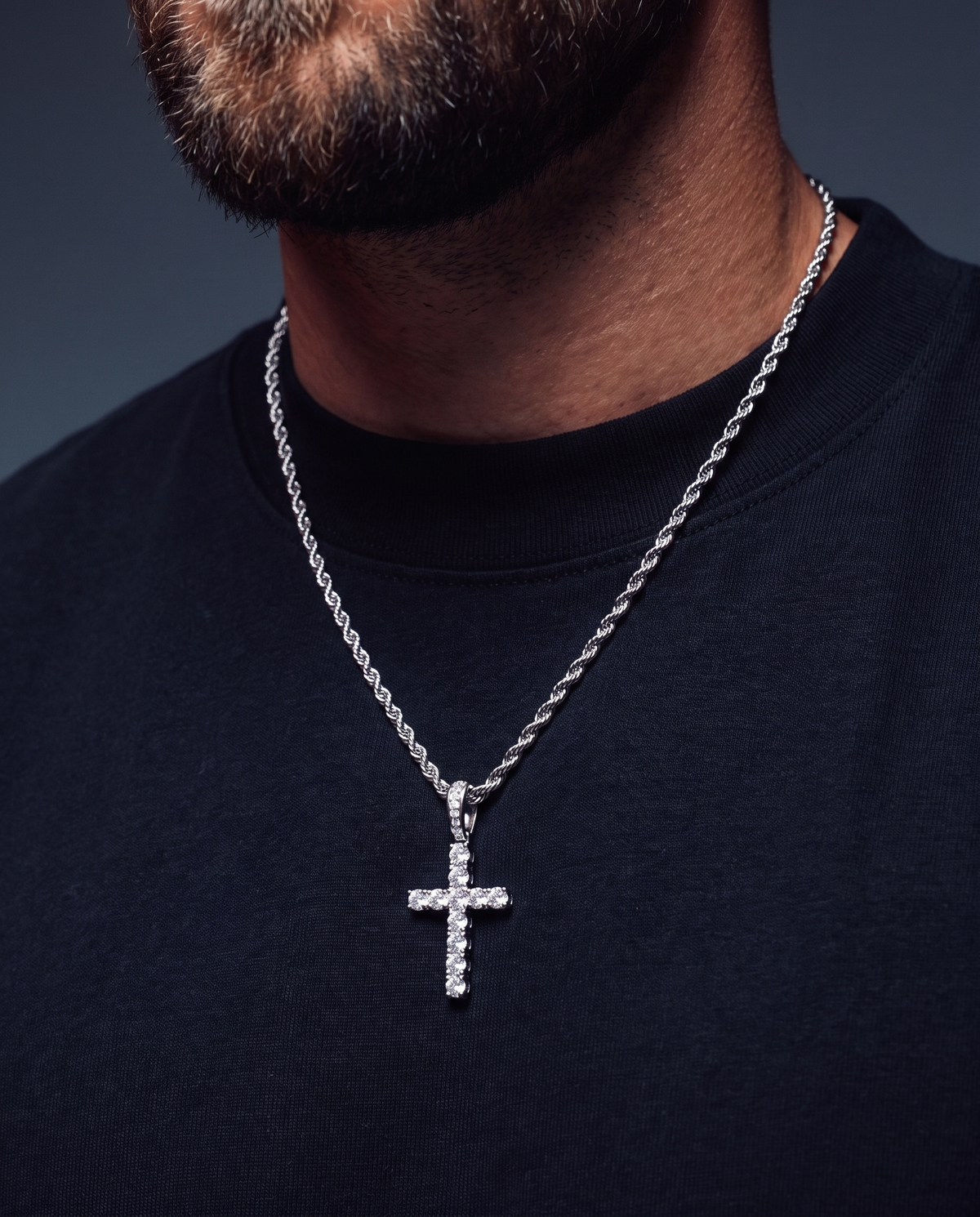 CROSS PIECE PENDANT. - 925