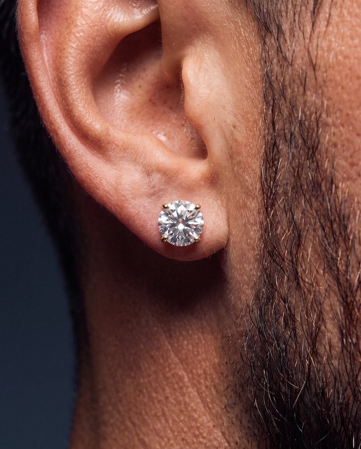 DRIP STUDS. - 925 14K GOLD