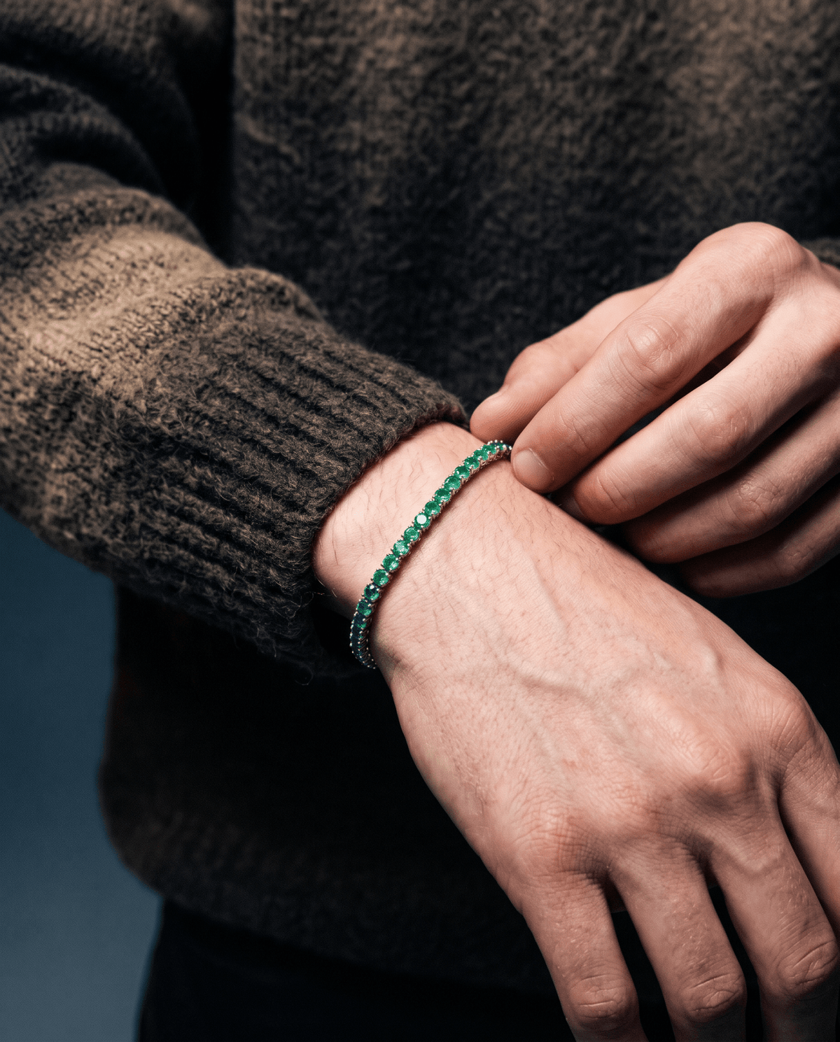 EMERALD ICE BRACELET. - 3MM 925 - Drippy Amsterdam