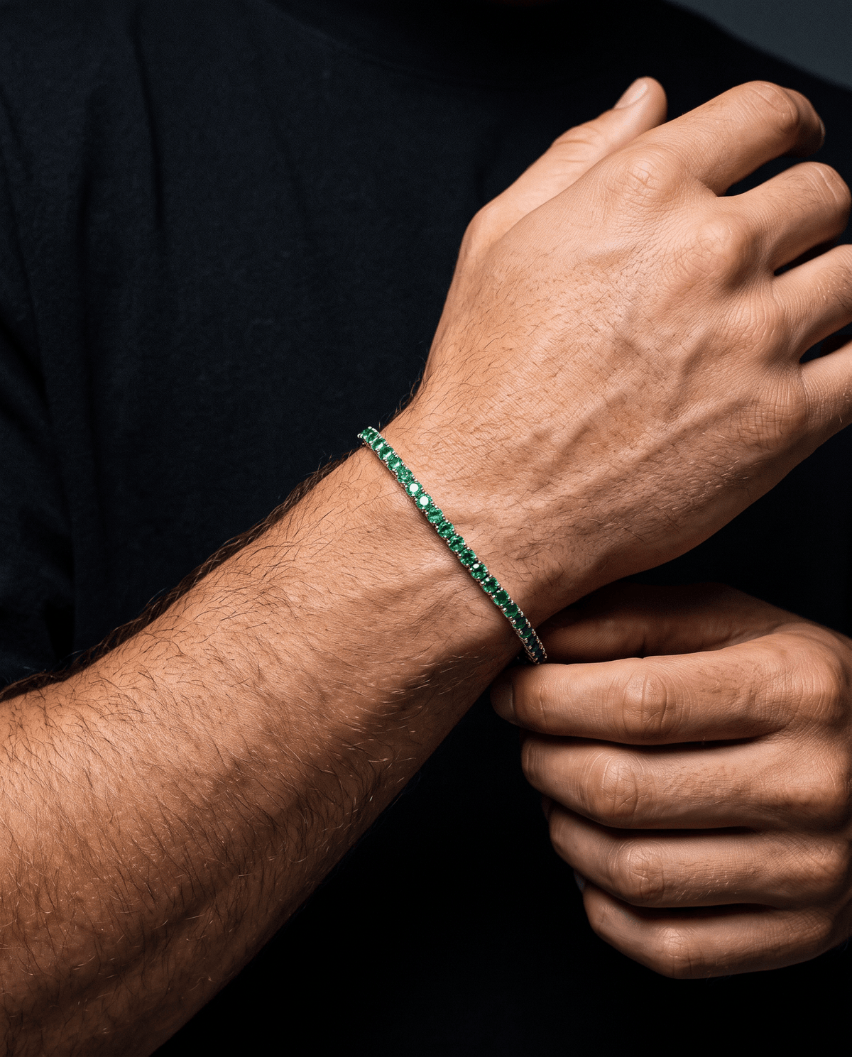 EMERALD ICE BRACELET. - 3MM 925 - Drippy Amsterdam