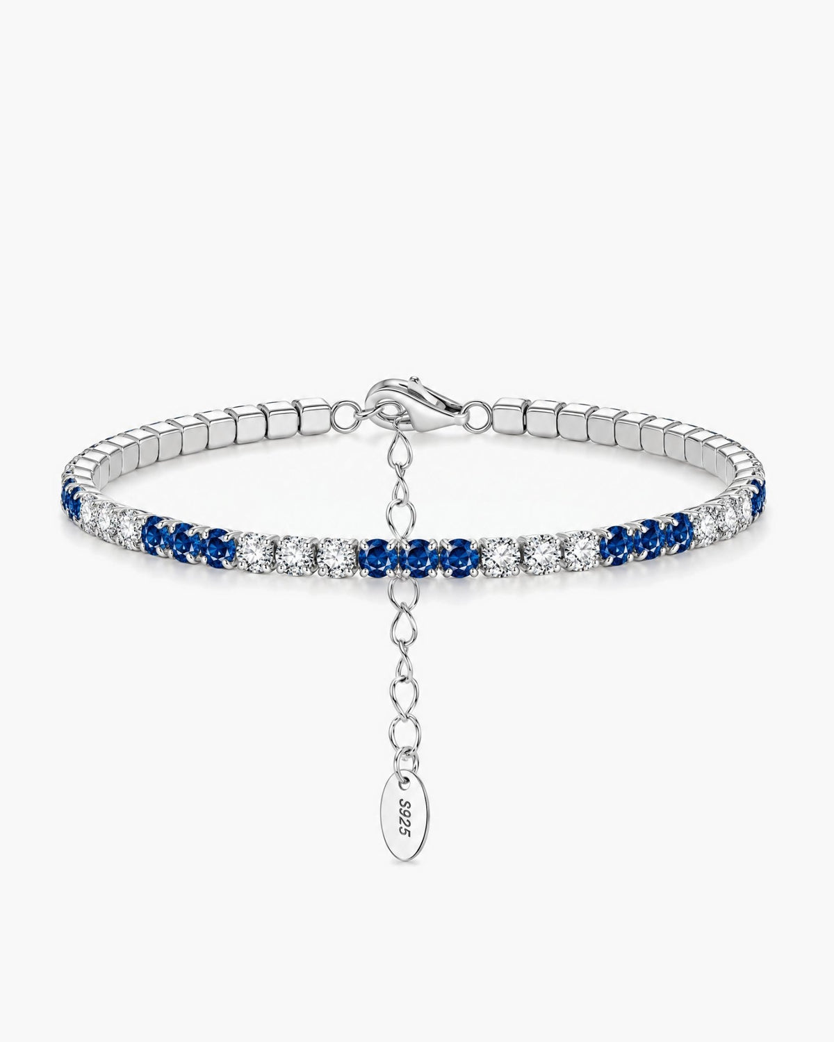 FROSTY BLUE BRACELET. - 3MM 925 - Drippy Amsterdam