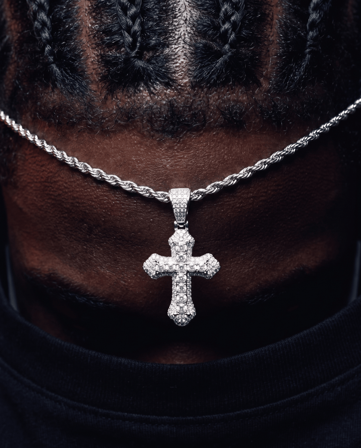 FROSTY CROSS PENDANT. - 925 - Drippy Amsterdam