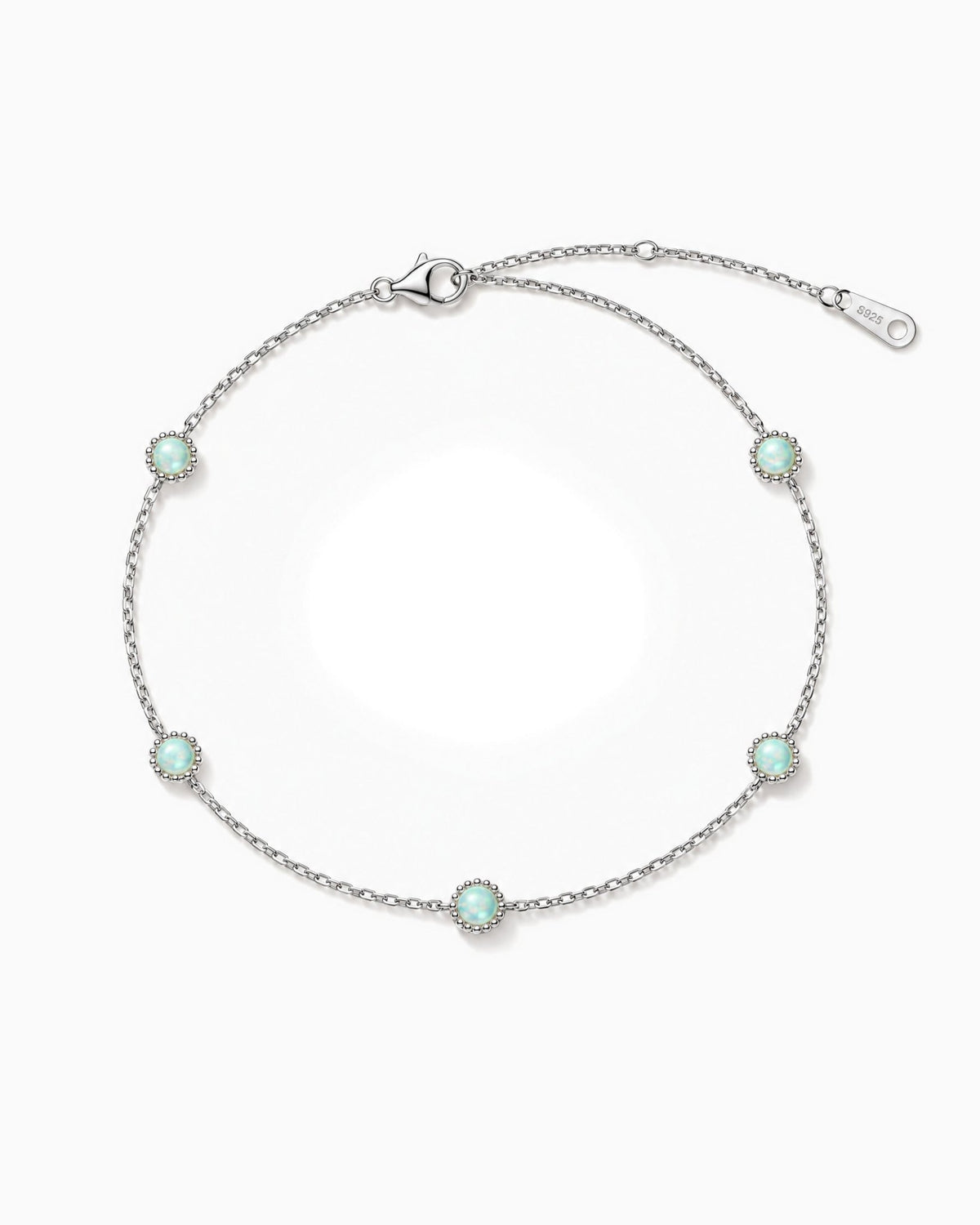 GREEN OPALS BRACELET. - 925 - Drippy Amsterdam