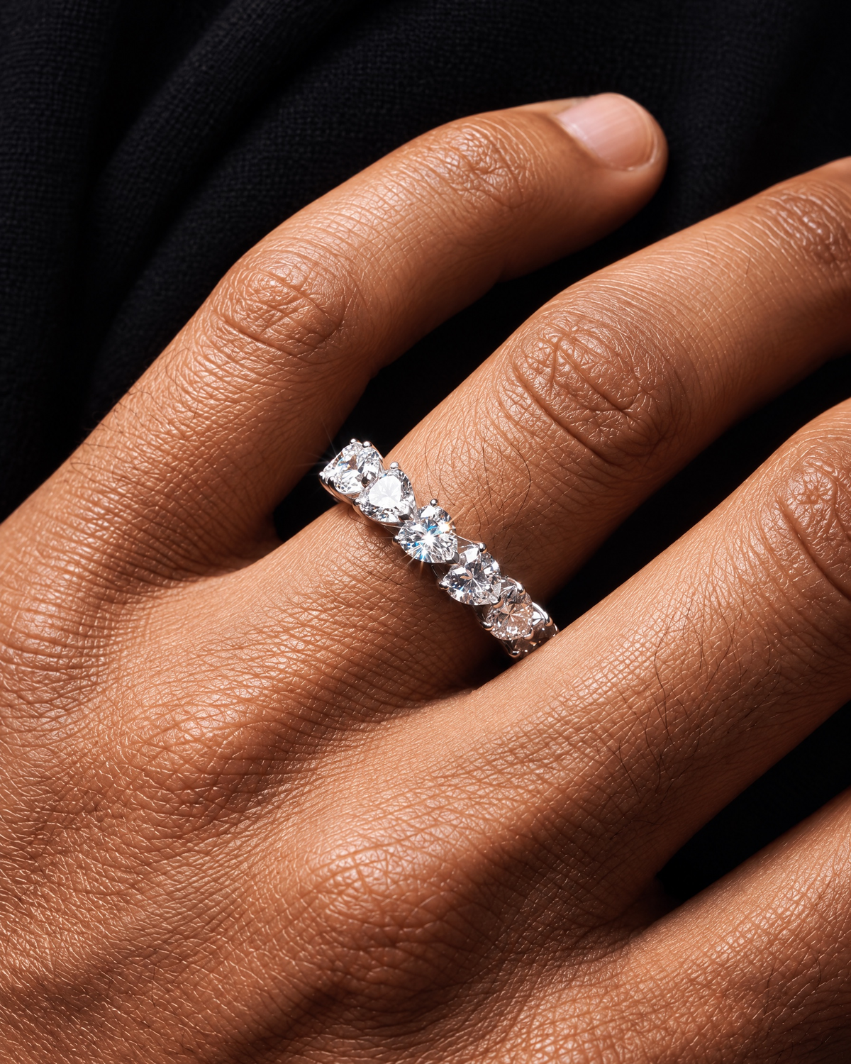 HEART CUT BAND RING. - 925 - Drippy Amsterdam