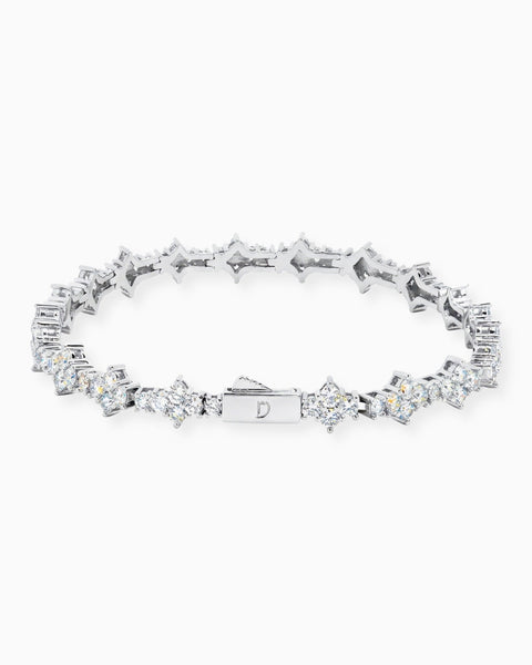 HONEYCOMB BRACELET. - 3MM WHITE GOLD | Drippy Amsterdam