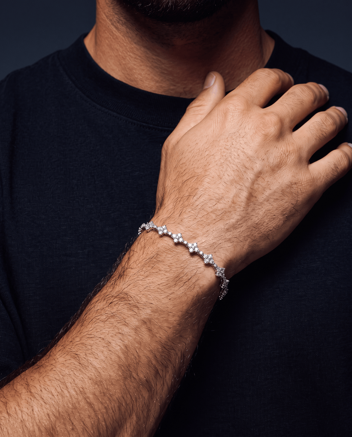 HONEYCOMB BRACELET. - 3MM 925 - Drippy Amsterdam