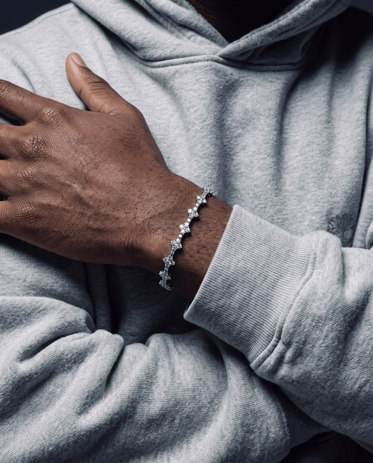 HONEYCOMB BRACELET. - 3MM 925 - Drippy Amsterdam